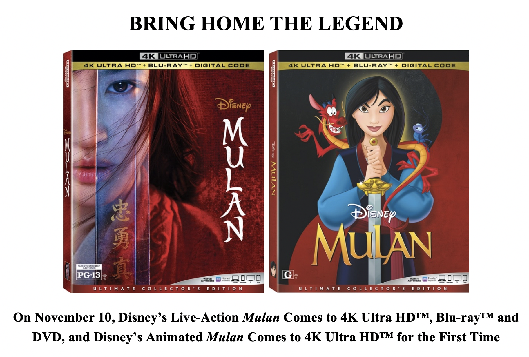 BVHE Press Release: Mulan (2020) (4k UHD) | Home Theater Forum