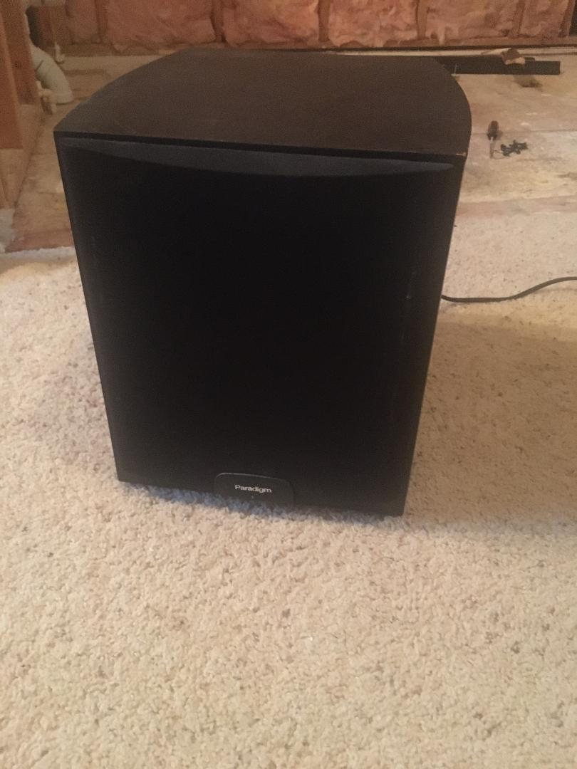 Paradigm PDR-8 HT Bass Speaker - Works Great!! Asking $100 | Home Theater  Forum