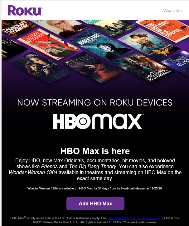 HBO Max - HBO Max now available on Roku | Home Theater Forum